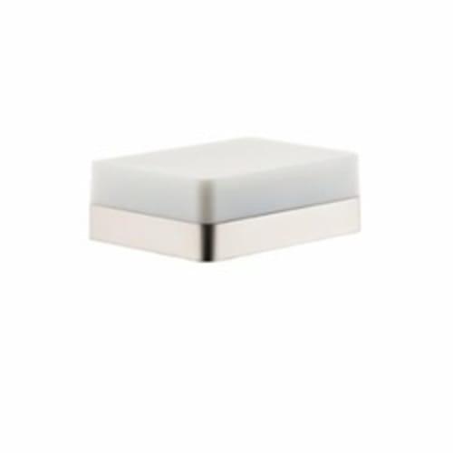 AXOR 42802820 Universal EU Version Shower Basket With Drain Hole, 2-3/4 in H x 6 in W x 4-3/8 in D, Glass/Metal, Brushed Nickel, Import