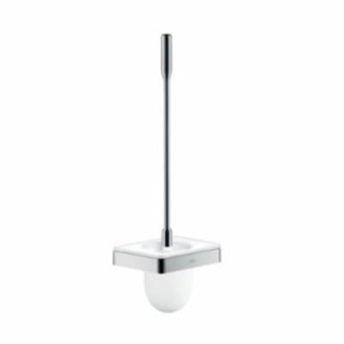 Hansgrohe 42835000 Axor Universal EU Version Toilet Brush With Holder, 18-1/4 in H, Glass/Metal, Chrome Plated, Import