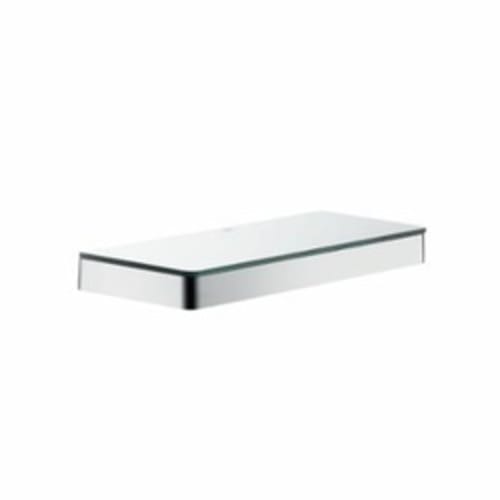 Hansgrohe 42838000 Axor Universal EU Version Shelf, 11-3/4 in OAL x 4-3/8 in OAD x 1-1/8 in OAH, Glass/Metal, Import