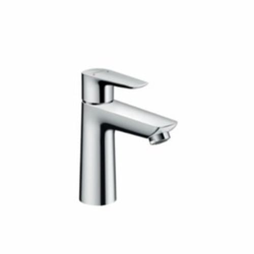 Hansgrohe 71710001 Talis E Basin Mixer, 1.2 gpm, 4-1/8 in H Spout, 1 Handle, Pop-Up Drain, 1 Faucet Hole, Chrome Plated