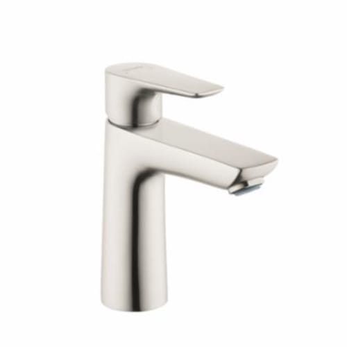 Hansgrohe 71710821 Talis E Basin Mixer, 1.2 gpm, 4-1/8 in H Spout, 1 Handle, Pop-Up Drain, 1 Faucet Hole, Brushed Nickel