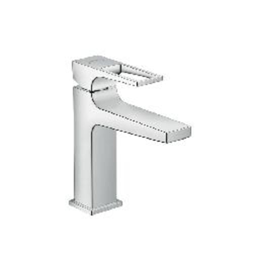 Hansgrohe 74506001 Bathroom Faucet With Rod, Metropol 110, 1.2 gpm Flow Rate, 4-5/8 in H Spout, 1 Handles, Pop-Up Drain, 1 Faucet Holes, Polished Chrome, Function: Traditional