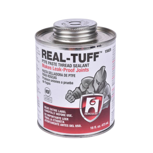 Hercules® Real Tuff™ 15625 Heavy Duty Multi-Purpose Thread Sealant, 1 pt Can, Solid, White, 1.56