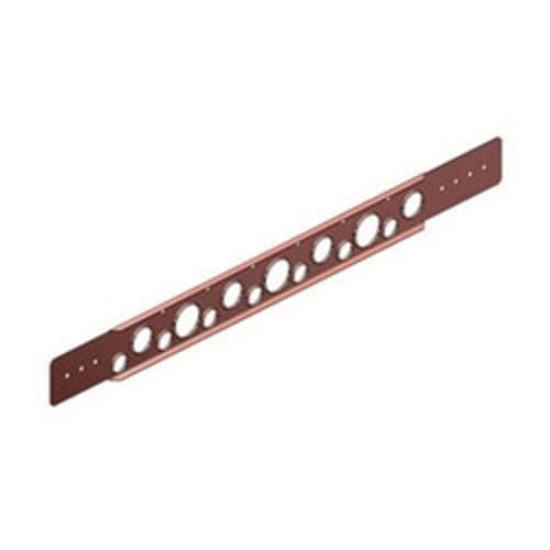 Holdrite® 108-26 Flat Bracket, 0.88 in, 0.63 in, 1.33 in Hole, 25 lb, Cold Rolled Steel, Copper-Bonded™, Domestic