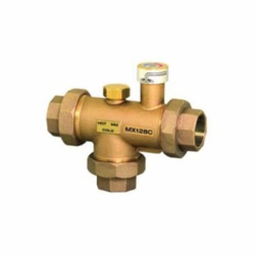 Honeywell MX127LF/U/U MX Series Large Proportional Thermostatic Mixing Valve, 1 in Nominal, Flanged End Style, 22 gpm Flow, Brass/Stainless Steel Body, Import