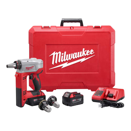 Milwaukee® ProPEX® 2632-22xc M18™ Compact Cordless Expansion Tool Kit, 3/8 to 1-1/2 in Tubing, 18 V, Lithium-Ion Battery