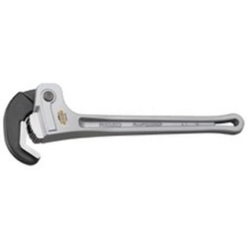RIDGID® Rapidgrip® 12693 Pipe Wrench, 2 in Pipe, 14 in OAL, Spring-Loaded Jaw, Aluminum Handle, Knurled Nut Adjustment