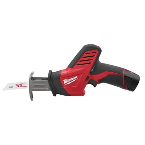 Milwaukee® 2420-21 M12™ HACKZALL™ Fixed Shoe Cordless Reciprocating Saw Kit, 1/2 in L Stroke, 3000 spm, Straight Cutting, 12 V, 11 in OAL