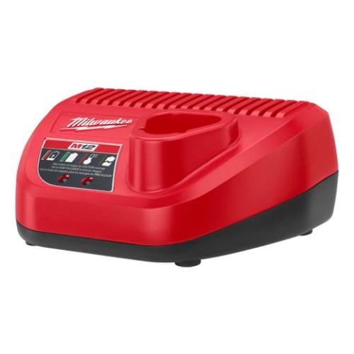 Milwaukee® 48-59-2401 M12™ Battery Charger, For Use With Milwaukee M12™ Battery, Lithium-Ion Battery, 1 hr Charging Time, 1 Batteries, Bare Tool