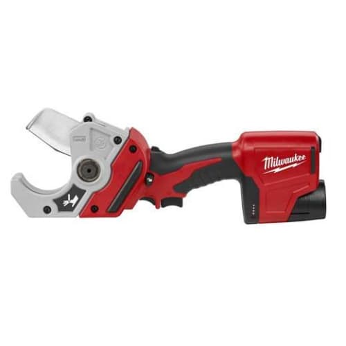 Milwaukee® 2470-21 M12™ Cordless PVC Shear Kit, 2 in Cutting, 14-3/8 in OAL, Lithium-Ion Battery