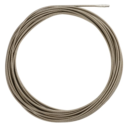 Milwaukee® 48-53-2772 Inner Core Bulb Head Drain Cleaning Cable, 5/16 in x 75 ft, For Use With Drain Cleaning Machines, 1-1/4 to 2-1/2 in Drain Line, Steel, 1 Pieces