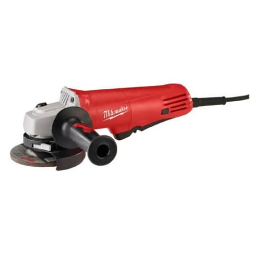 Milwaukee® 6140-30 Small Angle Grinder, 4-1/2 in Dia Wheel, 5/8-11 Arbor/Shank, 120 VAC, Lock-ON Paddle Switch