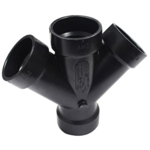 IPEX® 102351 DWV Double Wye, Fitting/Connector: Wye, 1-1/2 in Nominal, Hub End Style, ABS