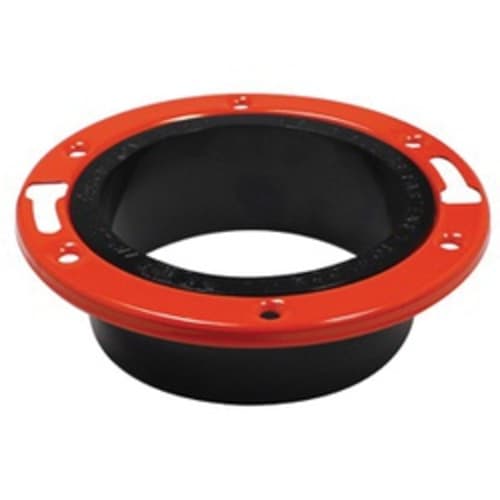 4" ABS DWV ADJUSTABLE HUB CLOSET FLNG WITH METAL RING