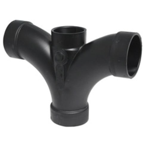 2"X1-1/2"X2"X2" ABS DWV DBL FIXTURE TEE
