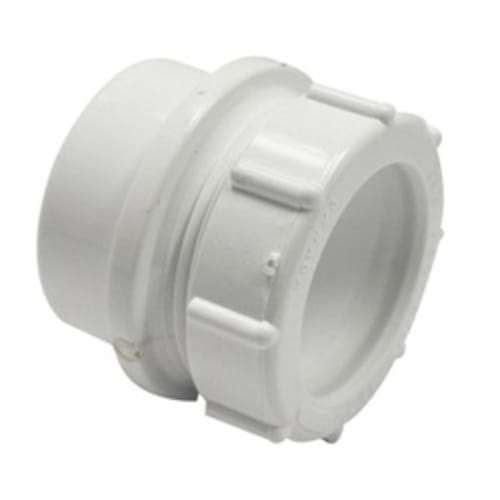 1-1/2" PVC DWV SPGXSJ MALE TRAP ADAPTER WITH NUT