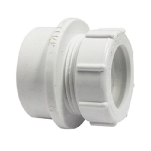 1-1/2"X1-1/4" PVC DWV SPGXSJ MALE TRAP ADAPTER WITH NUT