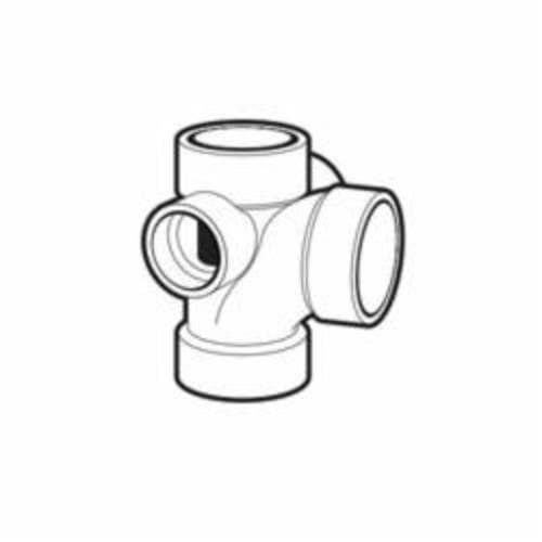 3"X3"X3"X2"X2" ABS DWV SAN TEE WITH DBL SIDE INLET