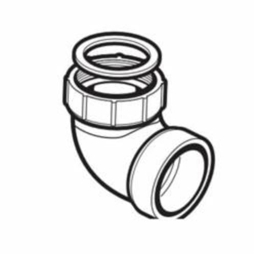 IPEX® 753133 DWV Sink Strainer Adapter With Gasket, 1-1/2 in Nominal, Hub x Strainer Adapter End Style, ABS