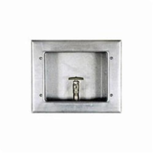 Guy Gray™ 88510 Ice Maker Outlet Box With Valve, 1/2 in C, Steel, Galvanized, Domestic