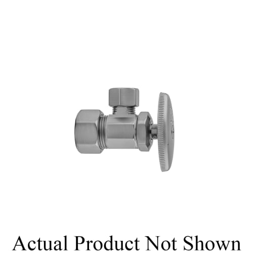 Jaclo® 5812-ORB Supply Valve With Oval Handle, 5/8 x 3/8 in Nominal, Compression, Brass Body, Oil Rubbed Bronze