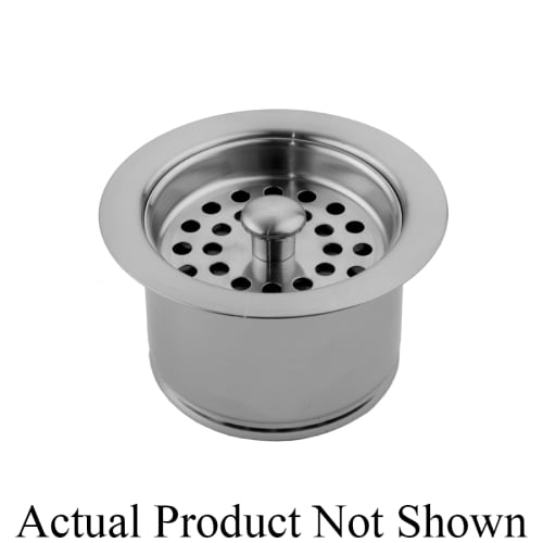 Jaclo® 2829-SN Contemporary/Modern Extra Deep Disposal Flange With Strainer, For Use With 2 in THK Sinks, Solid Brass, Domestic