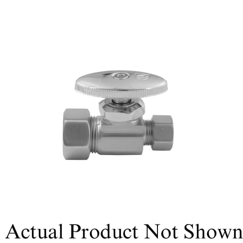 Jaclo® 581-ORB 581 Multi Turn Straight Pattern Faucet Supply Valve, 5/8 x 3/8 in Nominal, Compression End Style, Brass Body, Oil-Rubbed Bronze