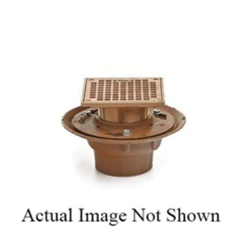 Smith® 2005Y02BA Floor Drain Body Only, 2 in, No Hub, Cast Iron Drain