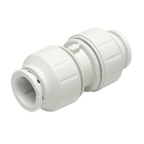 John Guest® Speedfit® PEI0420 Coupler, 1/2 in Nominal, CTS End Style, Plastic, Domestic