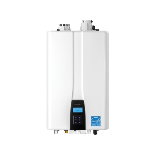 KD Navien® NPE150S2 NPE-S2 Series High Efficiency Premium Standard Tankless Gas Water Heater, Natural Gas/Liquid Propane Fuel, 18000 to 120000 Btu/hr Heating, Indoor/Outdoor: Indoor/Outdoor, Condensing, 6.8 gpm at 35 deg F Flow Rate, 2 in Vent, Dual