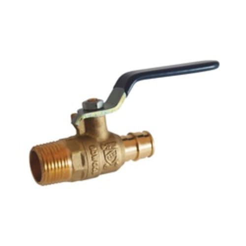 LEGEND 101-464NL T-1960NL Cold Expansion Ball Valve, 3/4 in, MNPT x PEX, DZR Forged Brass Body, Full Port, Import