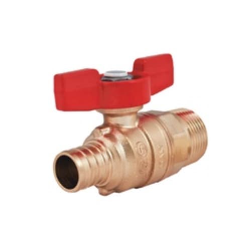 LEGEND 101-581NL T-805MNL Ball Valve, 3/4 in, MNPT x PEX, Forged Brass Body, Full Port, Import