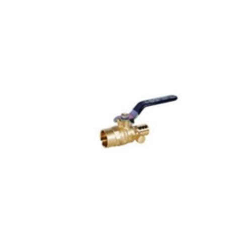 LEGEND 101-596NL T-2007NL Ball Valve With Drain, 1/2 in, PEX, Brass Body, Full Port, Import