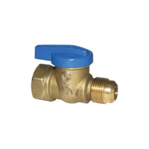 LEGEND 102-113 T-3000 1-Piece Ball Valve, 1/2 in Nominal, Flare x FNPT End Style, Brass Body, Synthetic Fiber/NBR Softgoods, Import