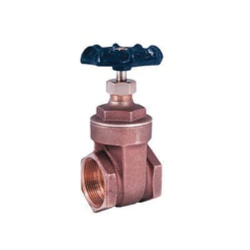 LEGEND 104-705NL T-408NL Gate Valve, 1 in, FNPT, Cast Brass Body, Handwheel Actuator, Import