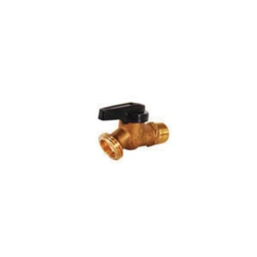 LEGEND 107-568NL R-671NL Quarter Turn No-Kink Ball Hose Bibb, 3/4 in, MNPT, Forged Brass Body, Handle Actuator, Import