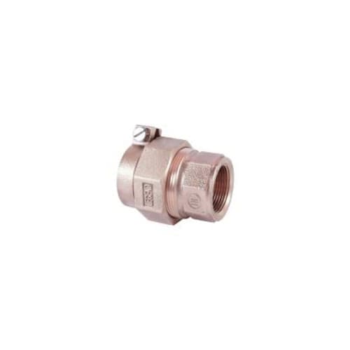 LEGEND 313-291NL T-4326NL Coupling, 1-1/4 in Nominal, Pack Joint (PEP) x FNPT End Style, Bronze, Import