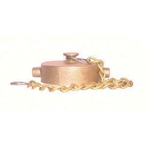 LEGEND 324-101 A-80 Cap With Chain, 1-1/2 in, NST, Brass, Import