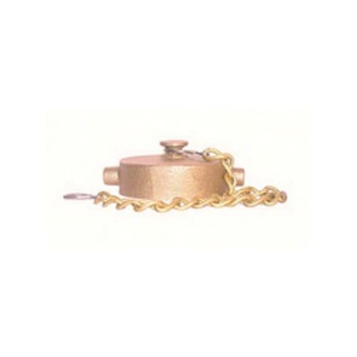 LEGEND 324-103 A-80 Cap With Chain, 2-1/2 in, NST, Brass, Import