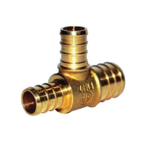 LEGEND 460-229NL Reducing Tee, 1-1/2 x 3/4 in Nominal, PEX End Style, DZR Forged Brass, Import