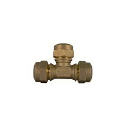 A.Y. McDonald 5182-066, 74760Q Tube Tee, 1 in Nominal, Q CTS McQuik Compression End Style, Brass, Domestic