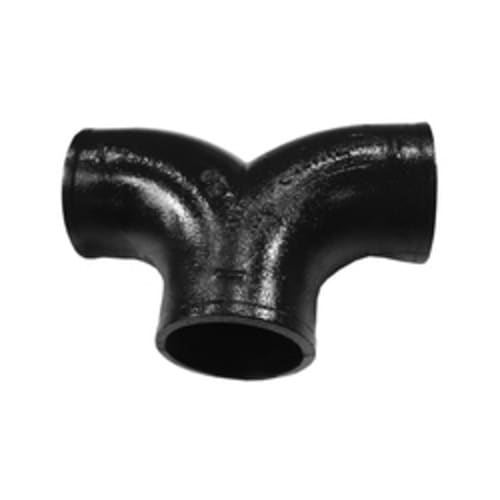 Tyler Pipe 007036 DWV Double Bend, 4 in Nominal, No-Hub End Style, Cast Iron