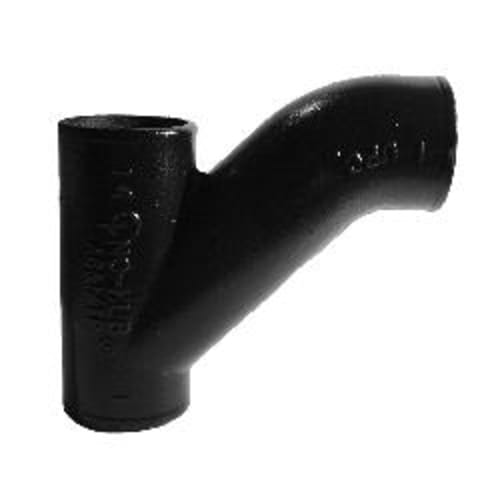 Tyler Pipe 008941 DWV Combination Wye and Bend, 8 x 8 x 6 in Nominal, No-Hub End Style, Cast Iron