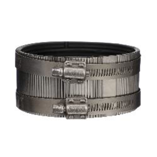 MIFAB® MI-QHUB-4 Regular Duty Shielded Quick Hub Coupling, 4 in Nominal, No-Hub End Style, 301 Stainless Steel, Import