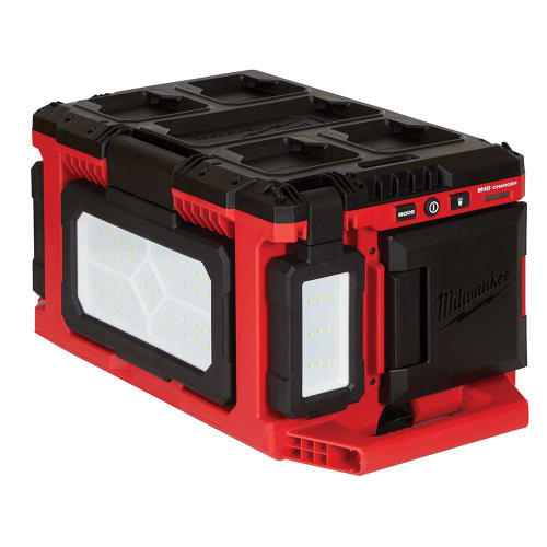 Milwaukee® 2357-20 M18™ PACKOUT™ Portable Light/Charger With 2.1 A USB Charging, LED Lamp, 18 V, 3 Heads