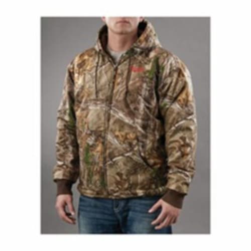 Milwaukee® 2383-XL M12™ Heated Hoodie Kit, XL, Realtree® Xtra® Camouflage Outer/Brown Lining, Polyester Blend Inner/Water Resistant Polyester Outer/Waffle Weave Cotton, 56 in Chest, Resists: Water