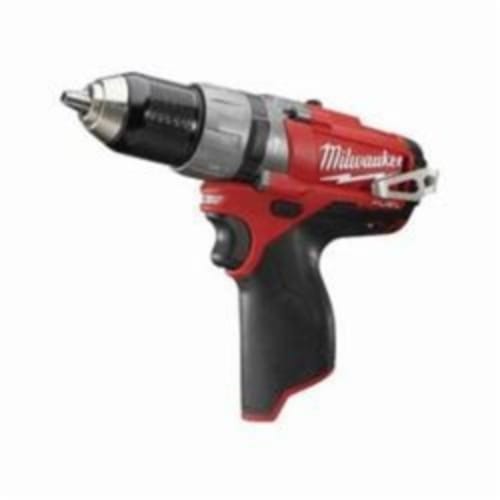 Milwaukee® 2404-20 M12 FUEL™ Cordless Hammer Drill/Driver, 1/2 in Metal Single Sleeve Ratcheting Lock Chuck, 350 in-lb Torque, 12 VDC, Lithium-Ion Battery