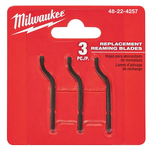 Milwaukee® 48-22-4257 3-Piece Replacement Reaming Blade, Black Oxide, For Use With Constant Swing Copper Tubing Cutter