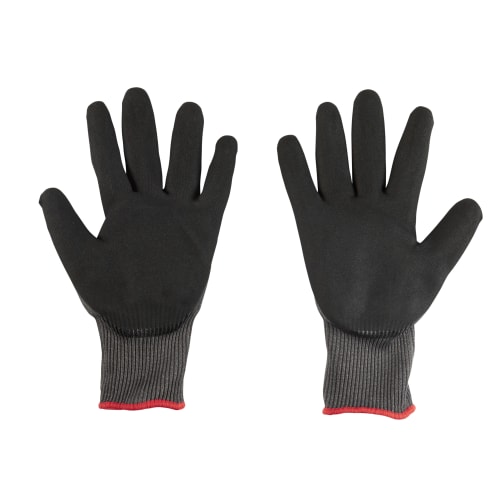 Milwaukee® 48-22-8953 Dipped Gloves, XL, Nylon, Knit Cuff, Resists: Cut and Puncture, ANSI Cut-Resistance Level: A5, ANSI Puncture-Resistance Level: 4