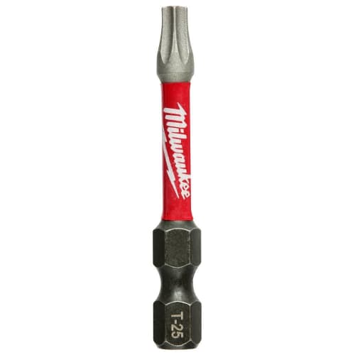 Milwaukee® SHOCKWAVE™ Impact Duty™ 48-32-4685 Impact Power Bit, T25 Torx® Point, 2 in OAL, 1/4 in, Alloy Steel